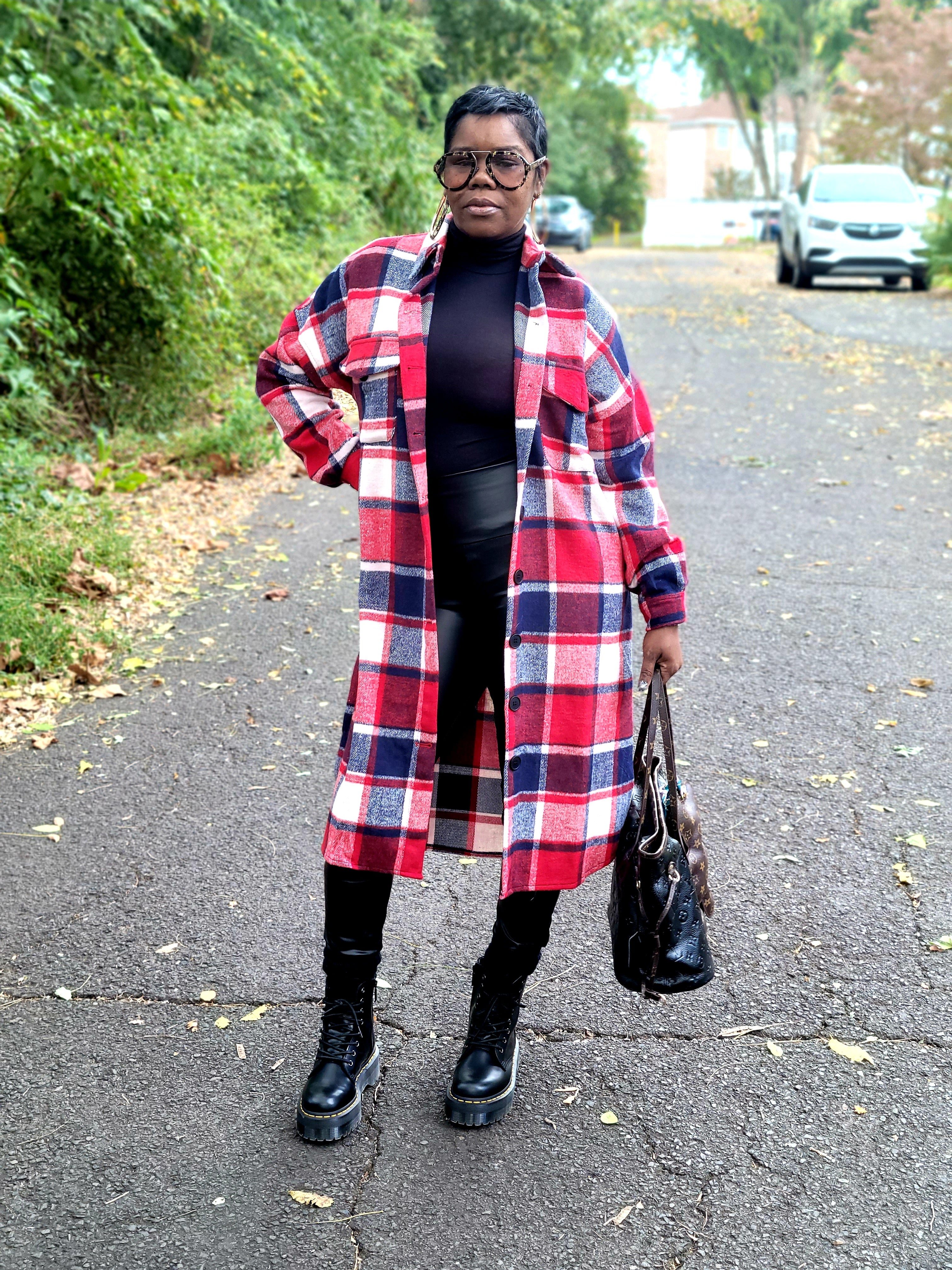 Oversized Flannel Jacket