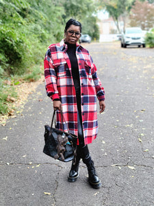 Oversized Flannel Jacket