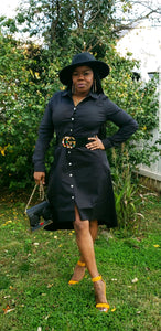 Black Out Shirt Dress